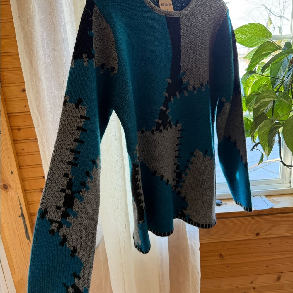 Vintage Patchwork Sweater - Picture 3 of 8